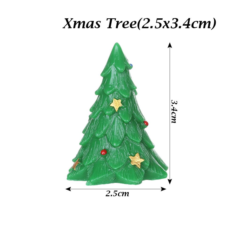 1PC Micro Landscape Toys Fairy Garden Home Decorations Deer Xmas Tree Miniature Snowman Christmas Figurines Santa Claus