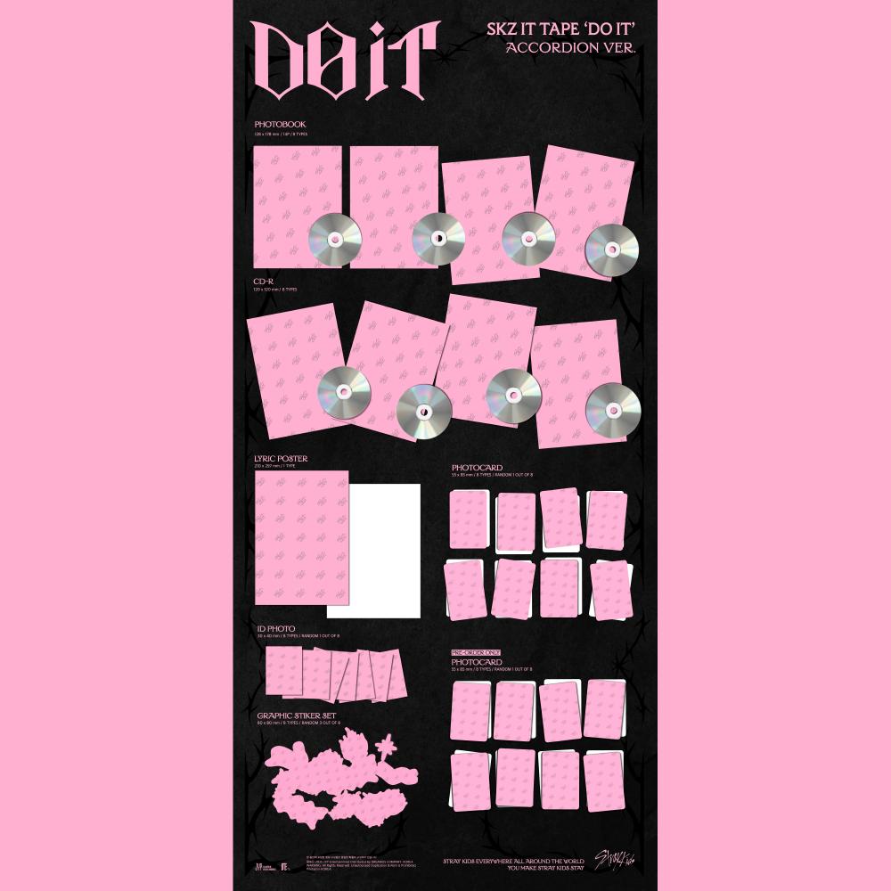 Pre-order Stray Kids SKZ IT TAPE DO IT Album Accordion ver. & SHOP POB