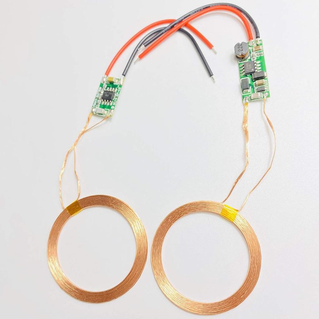 Taidacent 5V Receiving Wireless Inductive Coil Wireless Charging Transmitter and Receiver Modules Wireless Charging Power Supply Module Induction