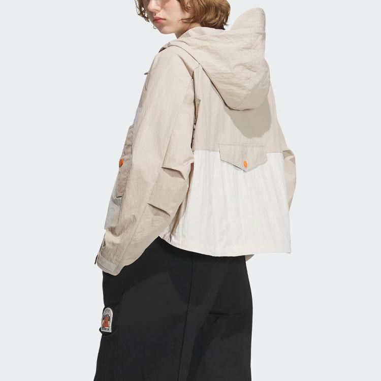 Adidas Originals Adventure Jacket With Contrasting Panels Women Jackets Light-Khaki IU4817