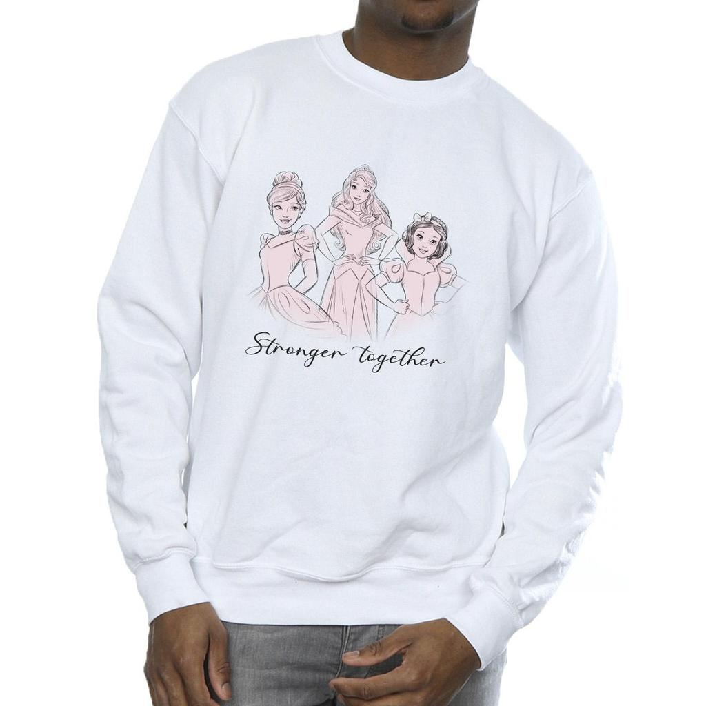 Disney Mens Princesses Stronger Together Sweatshirt