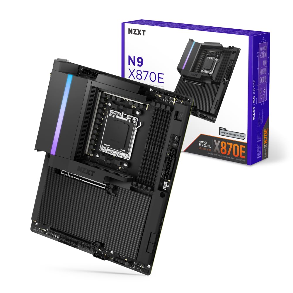NZXT N9 X870E Gaming Motherboard Black X870E MB6657 [AMD Chipset] N9-X87XT-B1