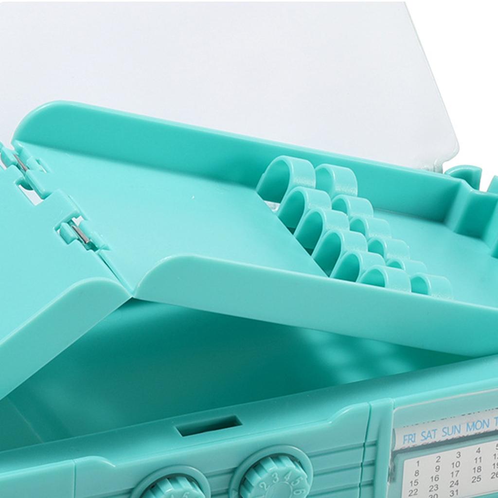 Panda Passwortschloss Federmäppchen für Kinder Doppellagige Sicherheits-Schreibwarenbox mit Zahlenschloss Kreatives Schulmaterial