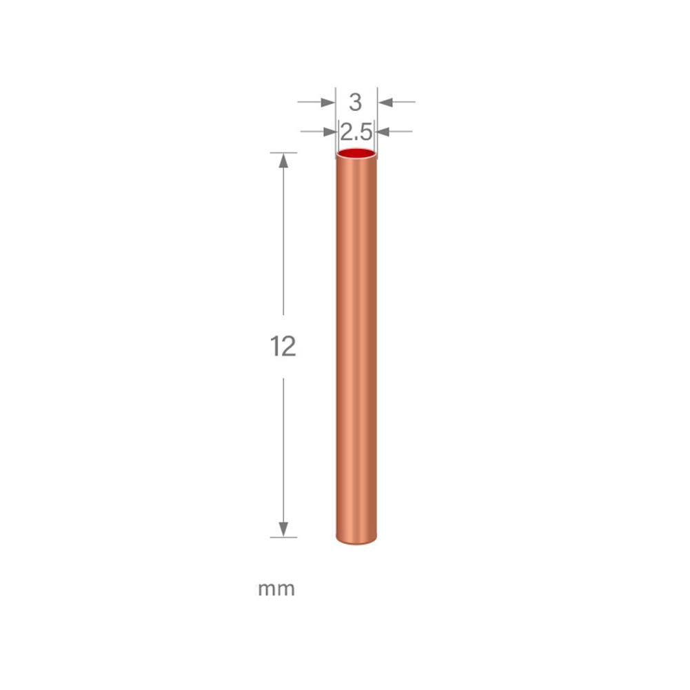 Bulk pack 500 copper tube connectors for electrical For wire connection in 5 sizes for diy and professional use