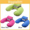 Health Pillow Inflatable Travel Outdoor U Shaped Aviation Flocking Practical