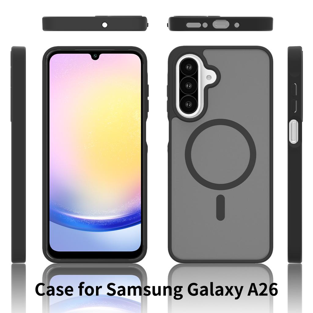 Pro Samsung Galaxy A26 5G Pouzdro Kompatibilní s MagSafe TPU Rám Akrylová Zadní Strana Kryt na Telefon Skin Touch