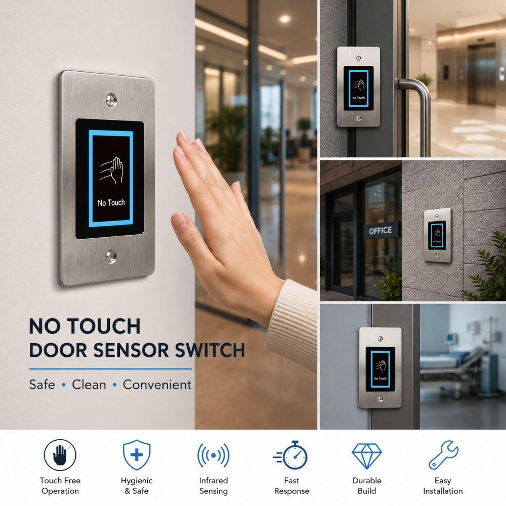 Touch Free Touchless Exit Button LED Indicator IR Exit Button Home Security System