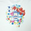 Orion Beer Cotton Fabric White White Black Black Back Hibiscus Logo Okinawa Unisex Local Shirt Standard Orion Hanagasa T-shirt T-shirt (XL, White)