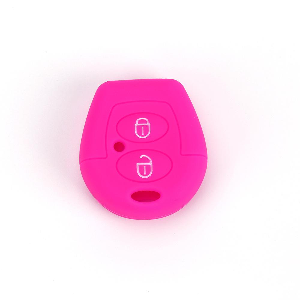

Силиконовый чехол для автомобильного ключа, защитный чехол для дистанционного ключа для Volkswagen Chery, 2 кнопки, чехол для ключа, противоугонная оболочка розы красного