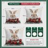 45X45Cm Christmas Rabbit Pillowcase Bedroom Sofa Cushion Cover 100% Polyester Living Room Cushion Pillowcase Home Decor
