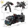 Non-Toxic Swat Police Truck Model Building Blocks City Helicopter Vehicle Car Figures Bricks Educational Toy For Children Gift