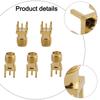 Pack of 5 For SMA RF Coax Female Socket PCB Mount Connectors 4mm Hole Solder Type for External Antenna and Mini Wave Equipment
