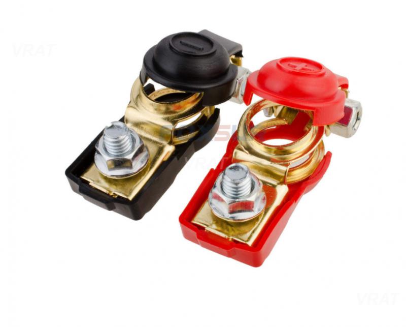 

Разъем клеммы автомобильного аккумулятора 6 В/12 В пара положительных и отрицательных электродов быстросъемные зажимы для разъема красный черный