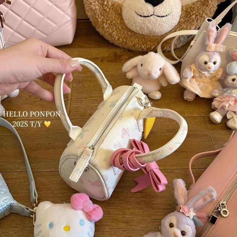 Homemade floral Boston small girl heart spring and summer versatile handbag bow love versatile messenger bag K