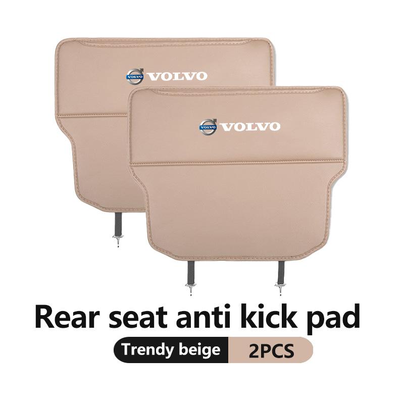 cvtwp8 Car Interior Seat Back Anti Child Kick Protector Pad Auto Storage Accessories For Volvo V50 S60 XC60 S40 XC40 XC90 V70 XC70 C30
