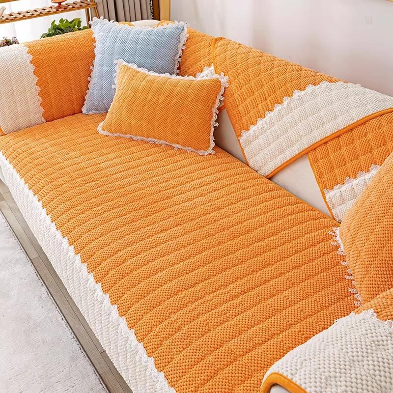 Velvet Sofa Cushion Four Seasons Universal Sofa Cushion Non-Slip Sofa Cover Full Cover Cloth Sofa Cover