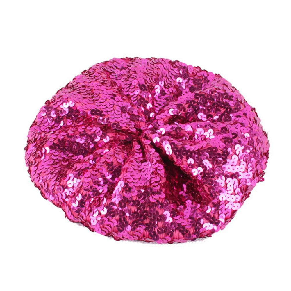 Women Fashion Shimmer Sequin Cap Chic Unique Beret Stage Performance Cap