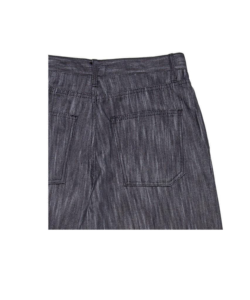 FRAME OFF Double-Pleat Wide Denim Pants_Blue