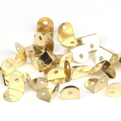100 Stück Kleine Edelstahl Winkelverbinder Gold Mini Form Bilderhalter Schrank Sichtschutz Wand