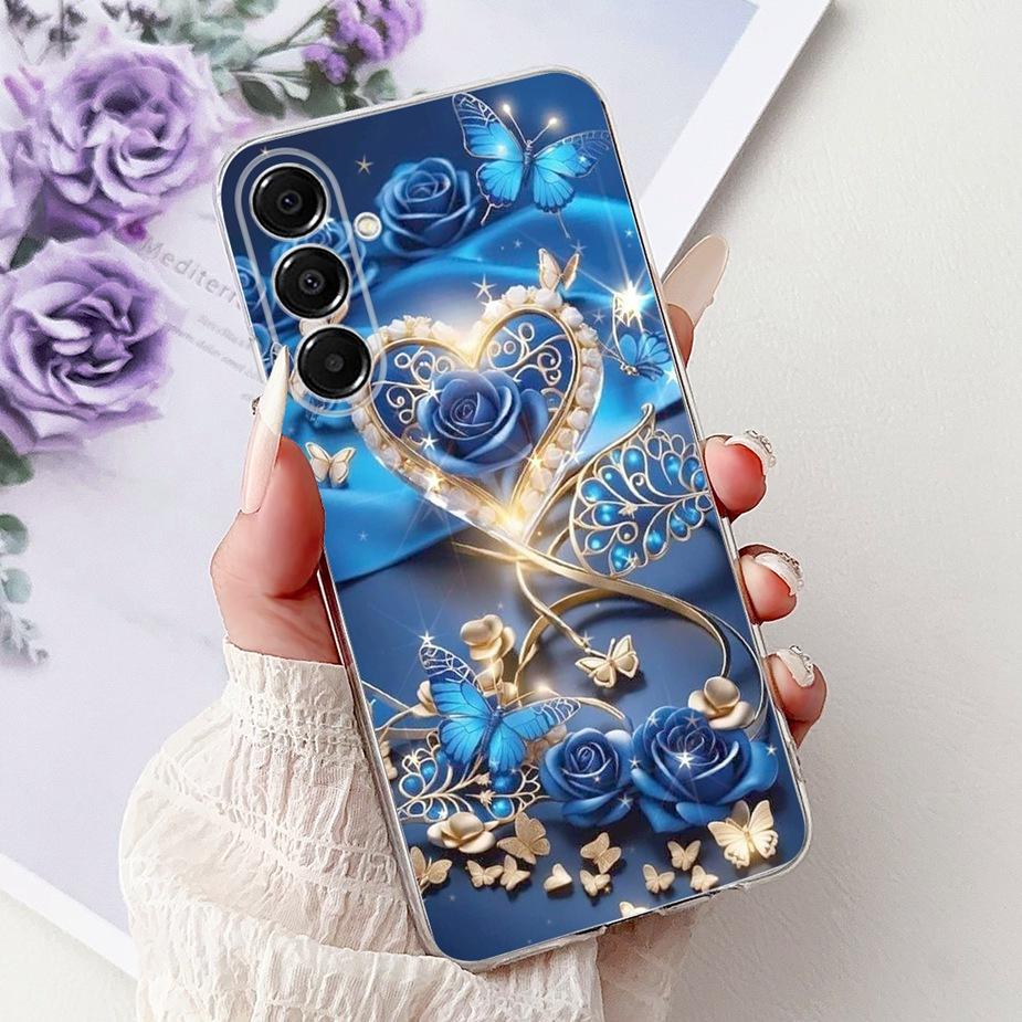 For Samsung Galaxy A17 5G Case SM-A176B New Cat Butterfly Painted Cover Soft Slim Phone Case For Samsung A17 A 17 5G Fundas Bags