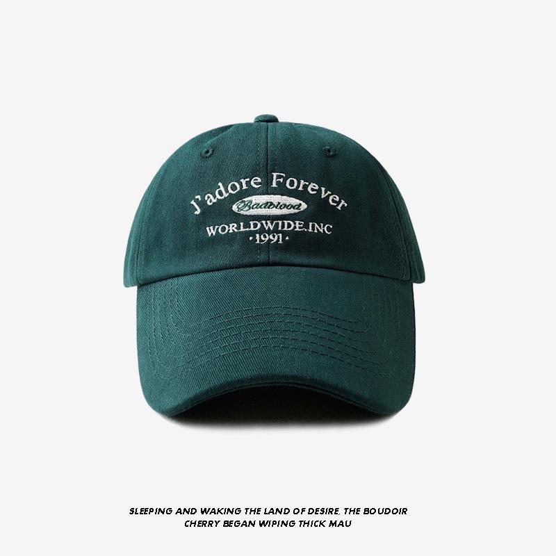 1991 Baseballkappe mit breiter Krempe Damen großer Kopfumfang zeigt ein kleines Gesicht Trend vielseitige Studentenmütze Schirmmütze Herren