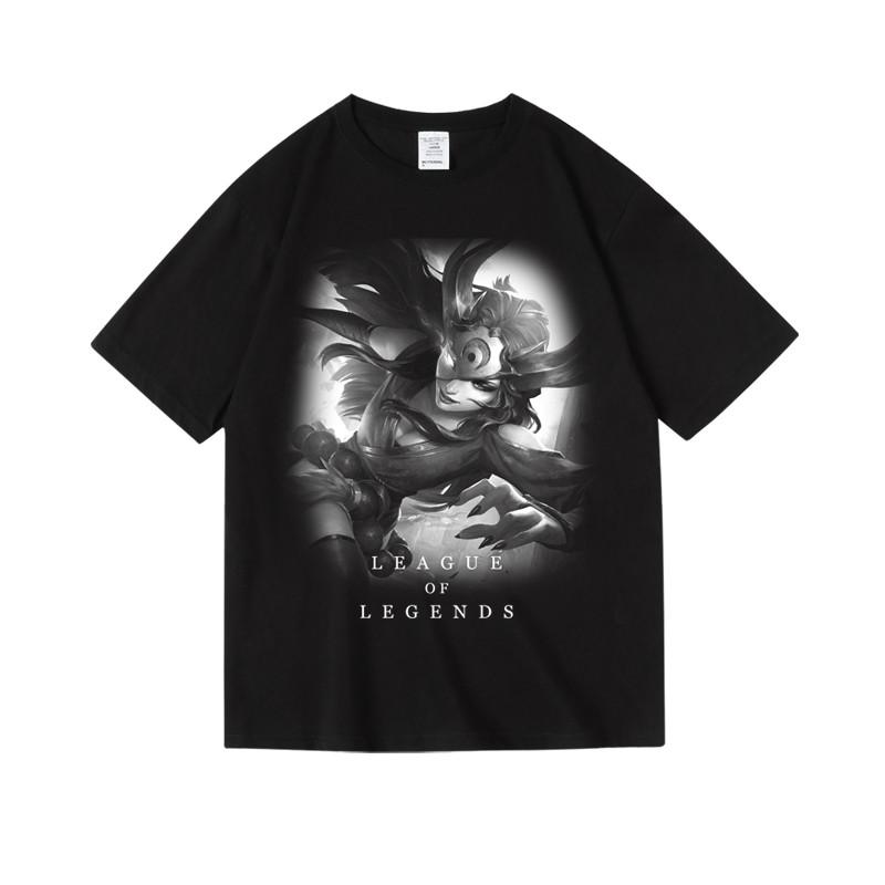 2024 Games LOL League of Legends Men's Printed Women's Cotton Crew Neck Short Sleeve Half Sleeve T-Shirt Men's Women's T-Shirt