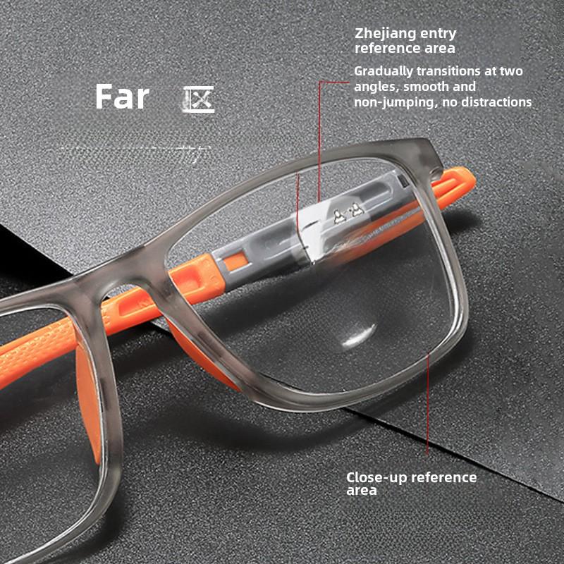 Photosensitive Color-Changing Multifocal Blue Light Blocking Reading Glasses for Men & Women