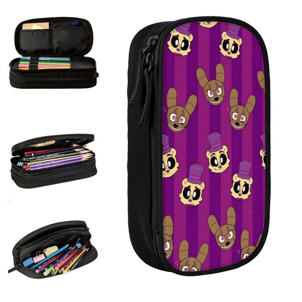 Classic FNAF At Freddys Pencil CasesPencilcases Pen Holder for Girls Boys Big Capacity Bags Students School Zipper Stationery