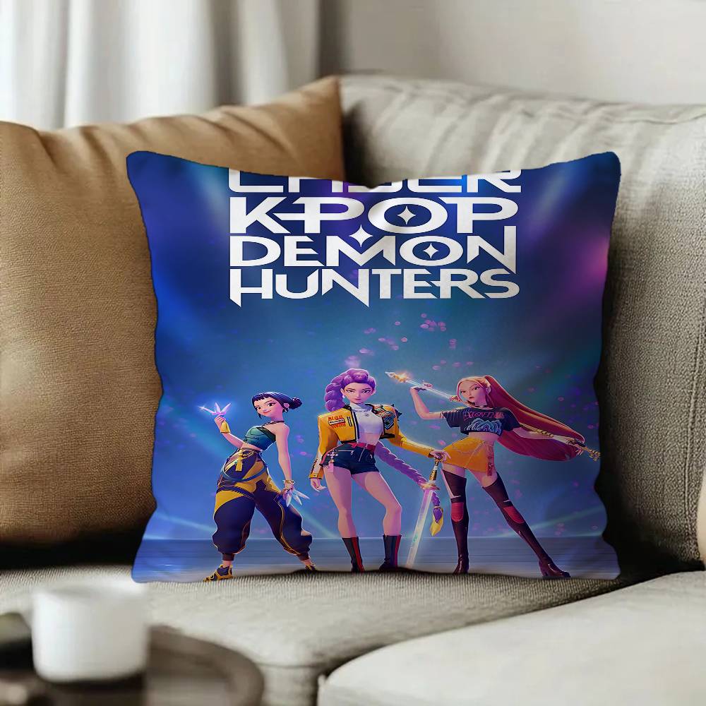 Anime Kpop DDemon GHunte pillow cover sofa cushion cover home room decoration children gift
