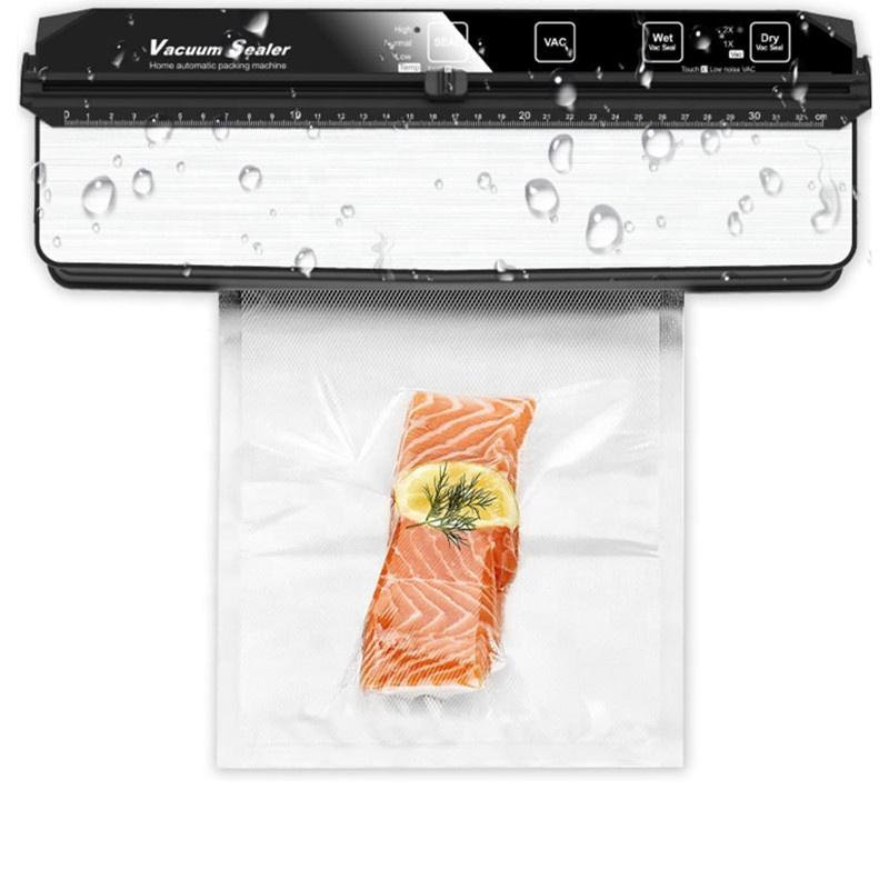 Electric Home Professional Food Vacuum Sealer Machine Widen Double Pump Thermal Sealing for Foods Preservation with Storage Bags EU Plug