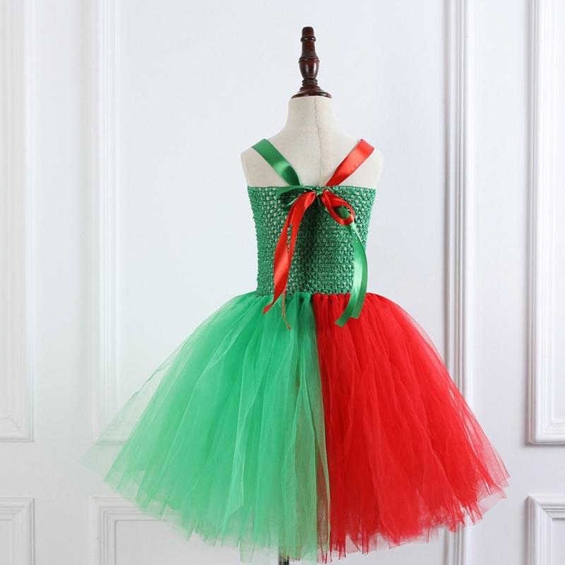 Kinder Weihnachten Elf Kostüm Zubehör für Mädchen 2-12 Weihnachten Geburtstag Fotografie Enthält Kleid und Weihnachtsmütze