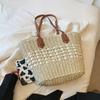 Advanced Hand-woven Straw Bag, Shoulder Bag, Handbag, Summer Leisure Style, Large Capacity, Holiday Travel
