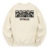KAN6312 Kmc0112 Art Skull Fleece-Lined Sweatshirt - Cream