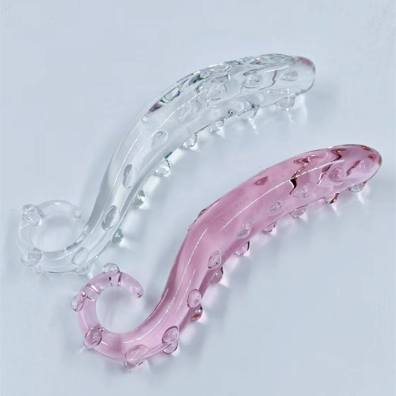 Pink Crystal Glass Anal Plug for Women Butt Plugs Penis Nightlife Anus Dildo Adult Masturbation Adult Gay Sex Toys Lover Gifts