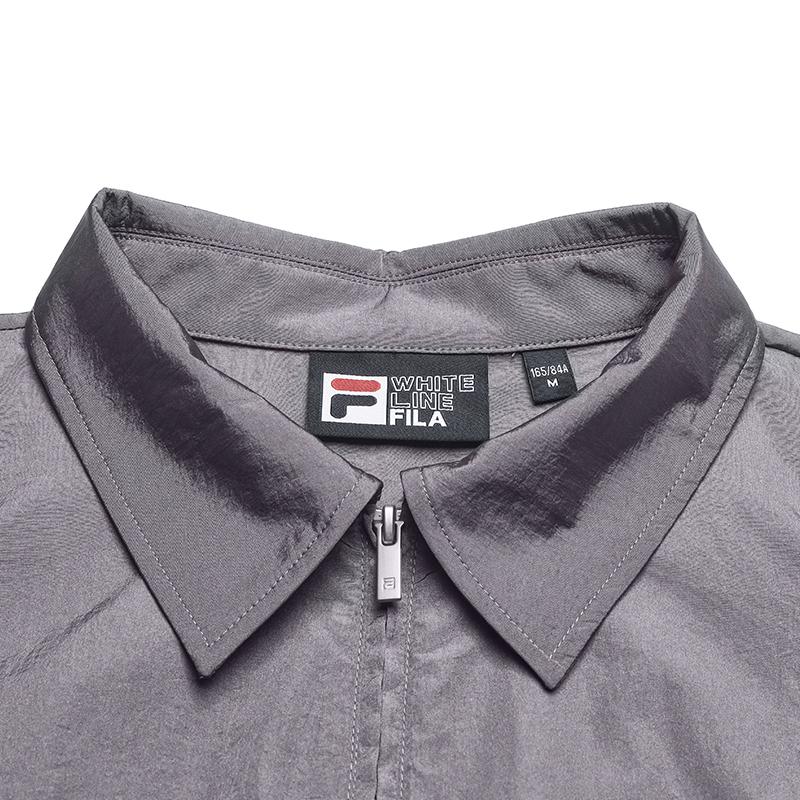 FILA Heritage Vintage Sports Versatile Comfortable Short Sleeve Dress Women dresses Cloudy-Gray F11W628320FDY