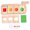 Montessori Geometry Color Separation Puzzle Wooden Toys Sensory Training Shape Matching Games Children Early Education Cognition