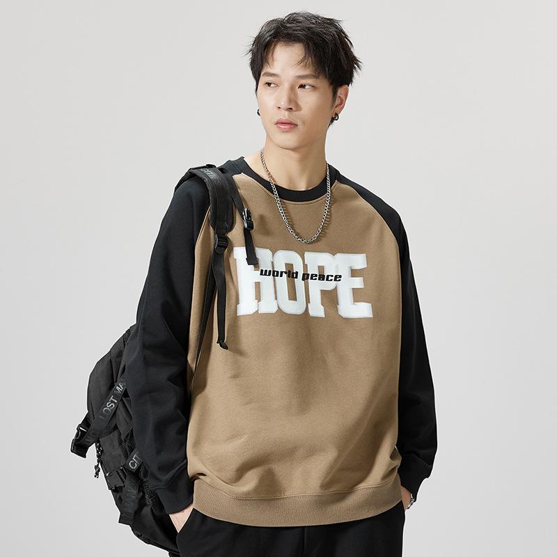 Осенний американский тяжелый свитер мужской модный бренд свободный большой — фото 3