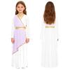 Girls Halloween Carnival Ancient Greek Roman Athena Goddesses Princess Queen Costume Greece Beauty Toga Worship Choir Dress Robe