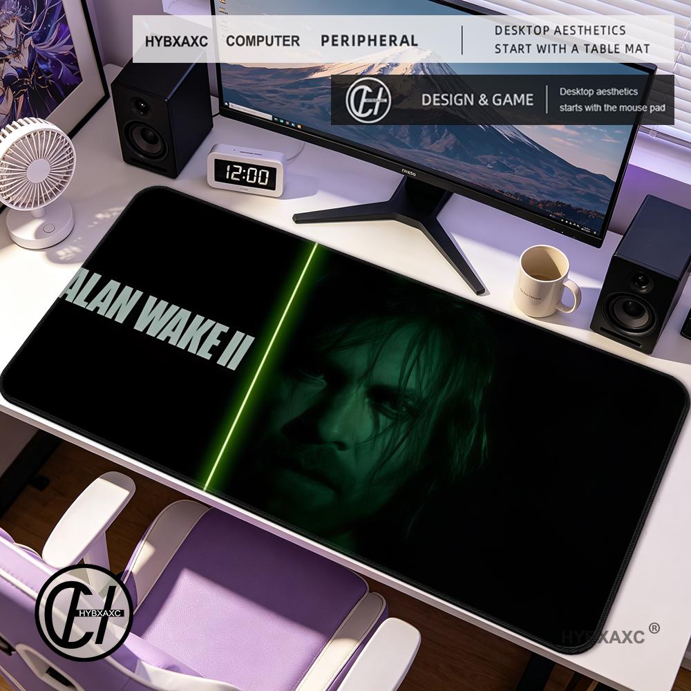 HYBXAXC Game Alan Wake Mouse Pad Computer Laptop Rubber Nonslip Mouse Mat Mousepad Gamers Decoracion Desk Mat