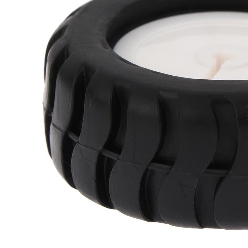 2 buc Roată din cauciuc cu axă D Accesorii robot Model cărucior de urmărire Roată pentru motor N20 Mașină Robot Piese jucării DIY