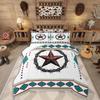 Erosebridal Western Aztec Comforter Set King Size, Boho Farmhouse Bedding Set for Kids Boys Teens Ethnic Southwest Bull Skull Cow Quilt Amer