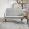 Day and Night - Day and Night Light Gray Velvet Bench 108x79x79 Cm