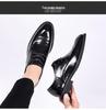 New Men's Genuine Leather British Style Derby Shoes - Breathable, Fashionable, Casual, and Formal.