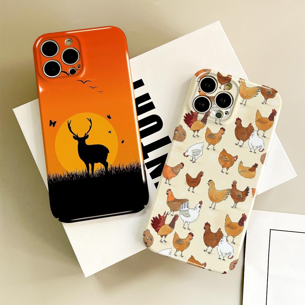 Komplexní filmový kryt na telefon s kresleným módním designem, tvrdý plášť s plným krytem a ochranným pouzdrem pro iPhone, Samsung, Xiaomi, Poco, Redmi, Huawei, Honor