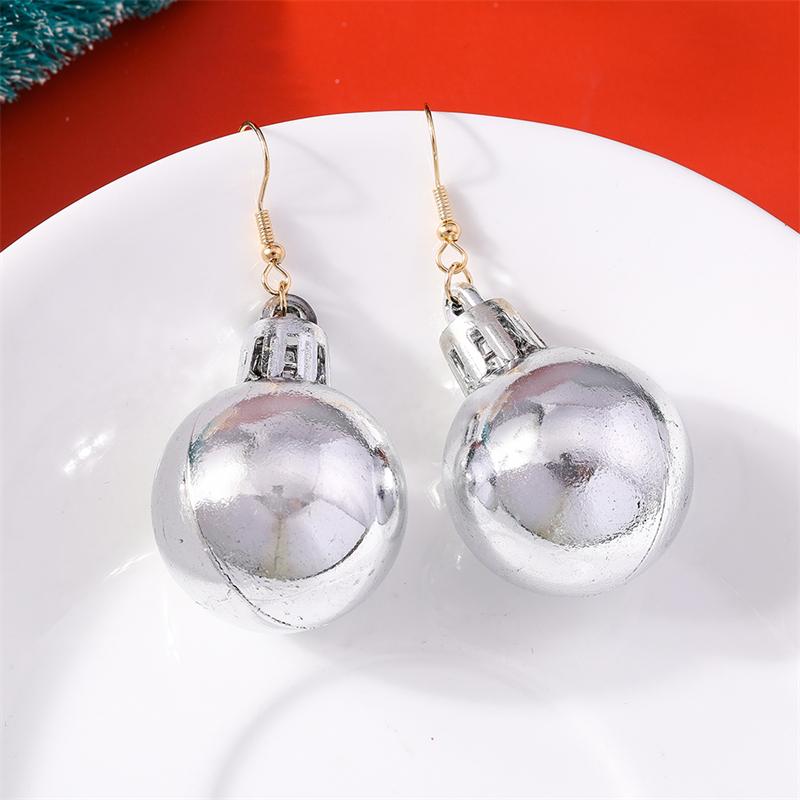 Fashion Christmas Ball Drop Earrings for Women Girls New Year Party Festival Jewelry Gifts
