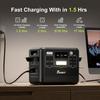 Powerstation portable - FOSSIBOT - F2400 - 2048Wh - 2400W - LiFePO4 avec panneau solaire 420W