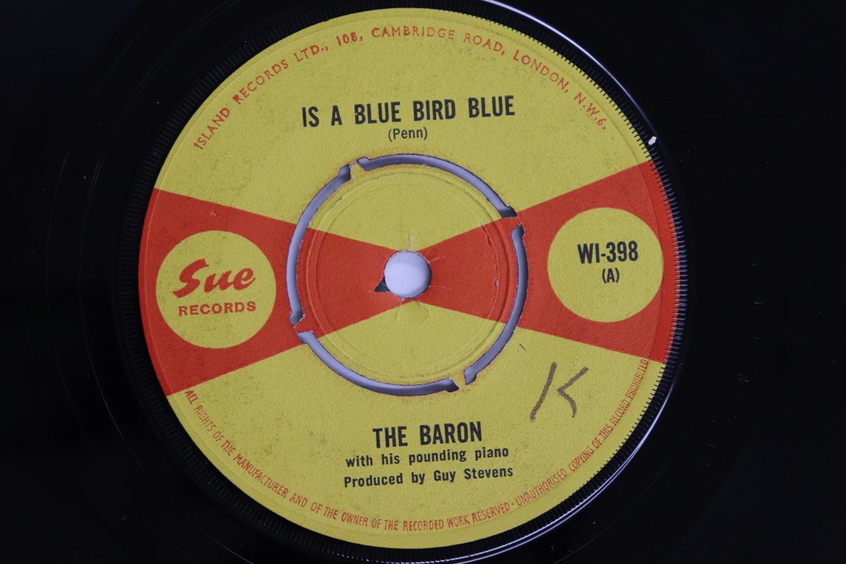 

7inch Record BARON - Is A Blue Bird Blue / In The Mood WI398 SUE 1965 UK Soul/Funk Used