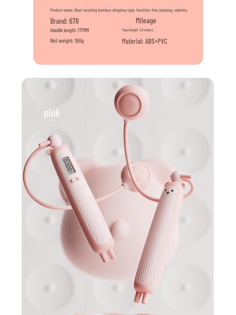 Nastavitelné kreslené bambusové švihadlo pro děti v mateřské a základní škole