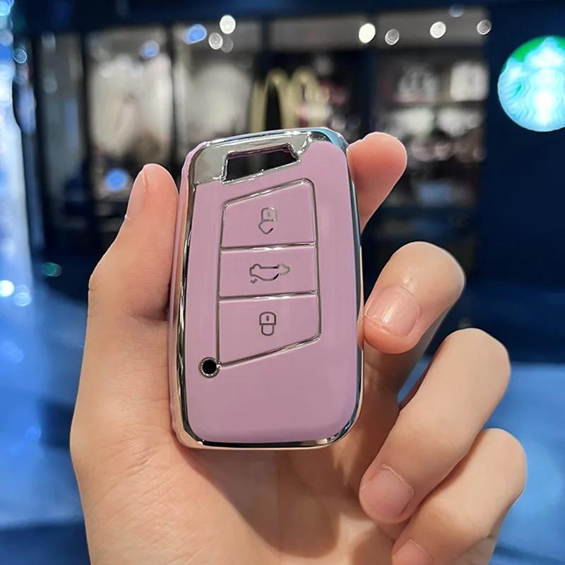 

Hot New TPU Car Remote Key Case Fob Cover For VW Volkswagen Magotan Magotan GTE Passat B6 B7 B8 CC Arteon Auto Keychain Accessor