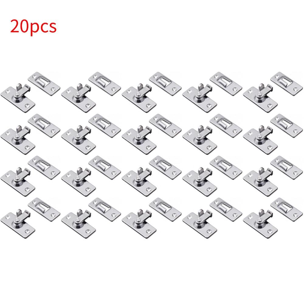 Door Lock Guard Latch Bolt 90 Degree Steel Toggle Latch Sliding Barn Door Lock Wine Cabinet Closet Right Angle Lock Hardware